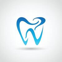 Dental logo design template white background. vector