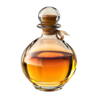 3D Rendering of a Magic Potion Bottle on Transparent Background png