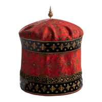 3D Rendering of a Turkish Muslim Cap on Transparent Background png