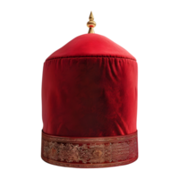 3D Rendering of a Turkish Muslim Cap on Transparent Background png