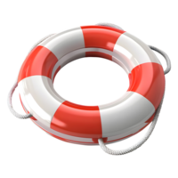 3D Rendering of a Lifebuoy on Transparent Background png