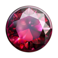 3D Rendering of a Gemstone Button Luxury on Transparent Background png