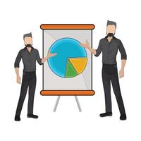 illustration of business presentation vector