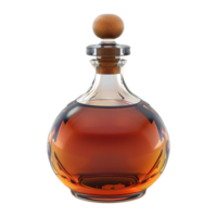 3D Rendering of a Magic Potion Bottle on Transparent Background png