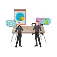 illustration of business meeting vector