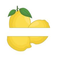 illustration of lemon vector