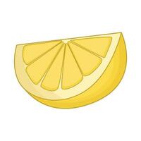 illustration of lemon slice vector