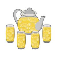 illustration of lemon juice vector