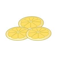 illustration of lemon slice vector