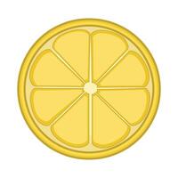 illustration of lemon slice vector