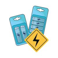 illustration of battery vector