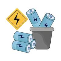 illustration of battery vector