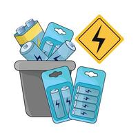 illustration of battery vector