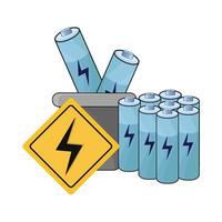 illustration of battery vector