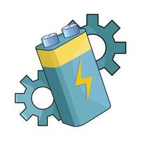 illustration of battery vector