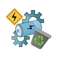 illustration of battery vector