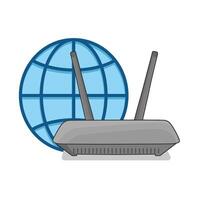 illustration of wifi router vector