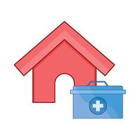 illustration of house insurance vector