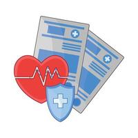 illustration of health insurance vector