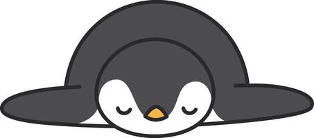 Cute penguin illustration vector