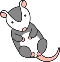 Cute Possum illustration vector