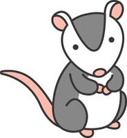Cute Possum illustration vector