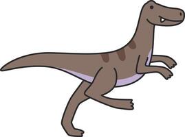 Cute Velociraptor Illustration vector