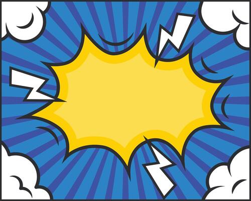 Pop art comic background