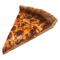 3D Rendering of a Pizza Slice on Transparent Background png