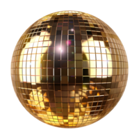 3D Rendering of a Disco Ball on Transparent Background png