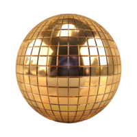 3d tolkning av en disko boll på transparent bakgrund png