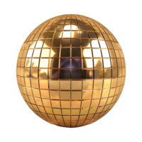 3D Rendering of a Disco Ball on Transparent Background png