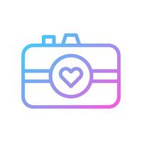 imagen amor icono degradado azul púrpura enamorado ilustración vector