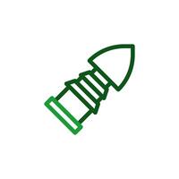 Bullet icon duocolor green military illustration. vector