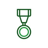 Medal icon duocolor green military illustration. vector