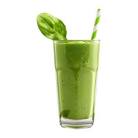 3D Rendering of a Fresh Juice mint with straw on Transparent Background png