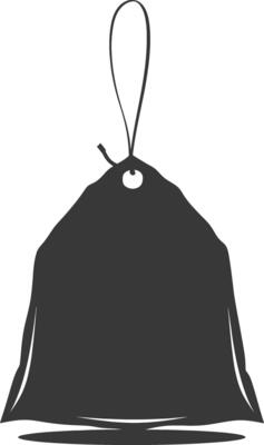 Silhouette tea bag black color only