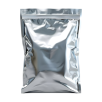 Silver Plastic Bag on Transparent background png