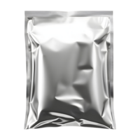 Silver Plastic Bag on Transparent background png