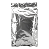 Silver Plastic Bag on Transparent background png