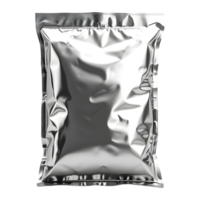 Silver Plastic Bag on Transparent background png