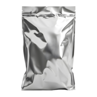 Silver Plastic Bag on Transparent background png