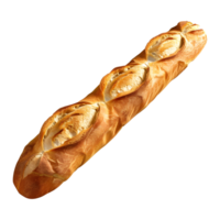 3D Rendering of a Long Turkish Bread on Transparent Background png