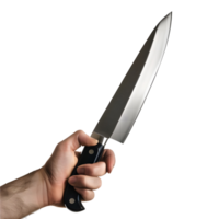 cuchillo en mano en transparente antecedentes png