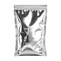 Silver Plastic Bag on Transparent background png