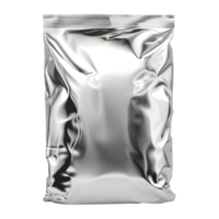 Silver Plastic Bag on Transparent background png