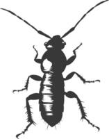 silueta termita animal lleno cuerpo negro color solamente vector