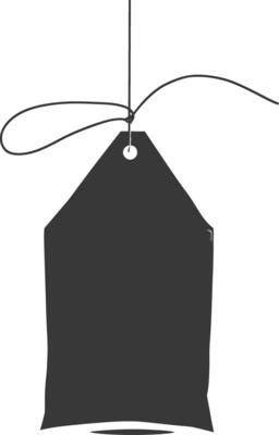 Silhouette tea bag black color only