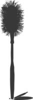 Silhouette toilet brush black color only vector