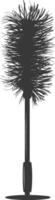 Silhouette toilet brush black color only vector